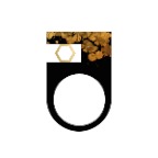 Resin-and-gold-cut-out